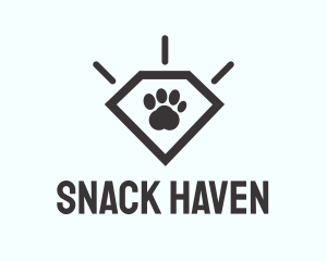 Pet Paw Gem logo design