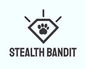 Pet Paw Gem logo design