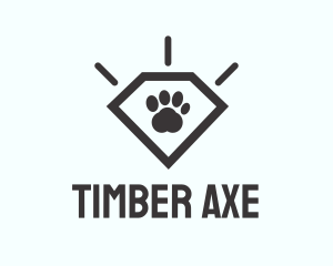 Pet Paw Gem logo design