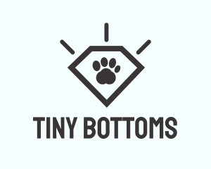 Pet Paw Gem logo design