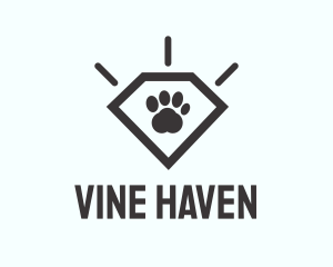 Pet Paw Gem logo design