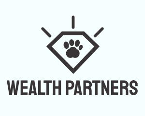 Pet Paw Gem logo design