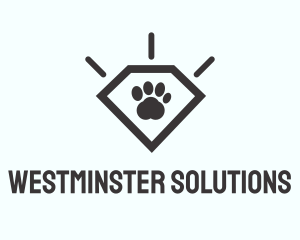 Pet Paw Gem logo design