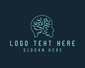 Brain - AI Software Programmer logo design