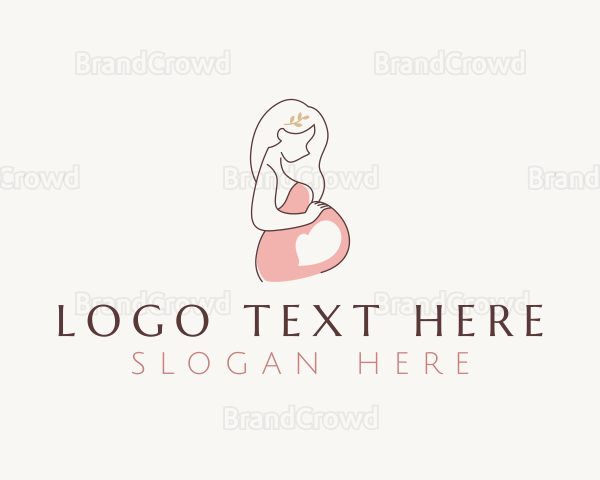 Woman Maternity Motherhood Logo