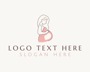 Maternity Clothes - Woman Maternity Motherhood logo design