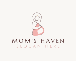 Woman Maternity Motherhood logo design