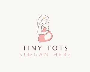 Woman Maternity Motherhood logo design