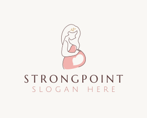 Child - Woman Maternity Motherhood logo design