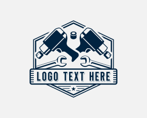 Garage - Industrial Auto Mechanic logo design