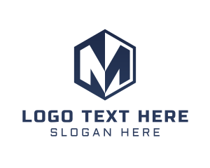 Agency - Startup Hexagon Letter M logo design