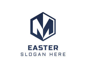 Startup Hexagon Letter M Logo