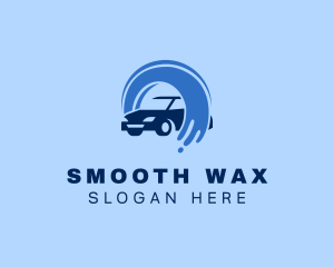 Car Water Wave Splash logo design