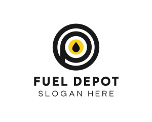 Gasoline - Fuel Oil Letter P logo design