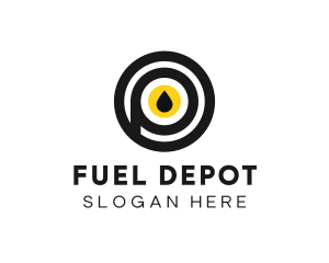 Petrol - Fuel Oil Letter P logo design