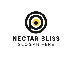 Nectar - Fuel Oil Letter P logo design