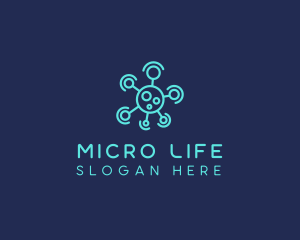 Bacteria - Contagious Virus Bacteria logo design