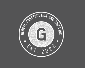 Lumberjack Carpentry Construction logo design