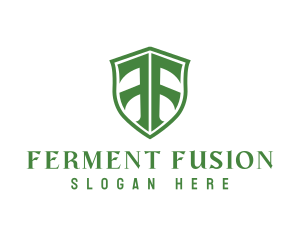 Security Shield Letter F logo design