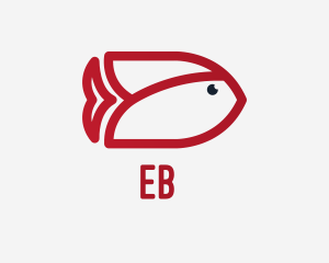 Red Tulip Fish  Logo