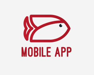 Red Tulip Fish  Logo