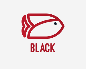 Seafood - Red Tulip Fish logo design