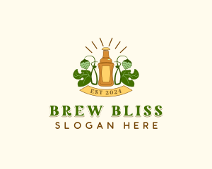 Beer Pub Brewery logo design