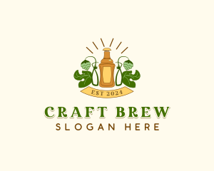 Beer Pub Brewery logo design