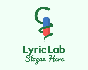 Medical Laboratory Pill logo design