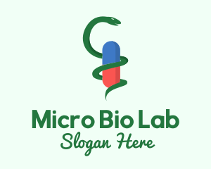 Medical Laboratory Pill logo design