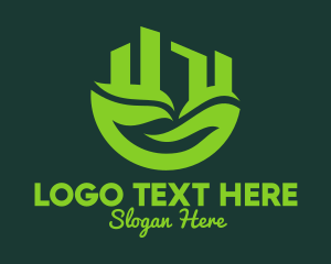 All Natural - Eco Friendly City logo design