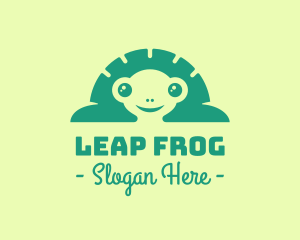 Cute Frog Eyes logo design