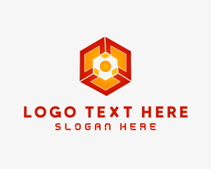 Geometric - Cyberspace Cube Technology logo design