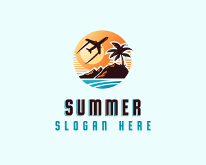 Sunset Island Tour logo design