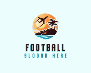 Vacation - Sunset Island Tour logo design