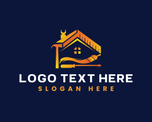 House - Carpentry Tool Construction logo design