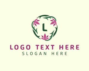 Relaxing - Vine Lotus Flower logo design