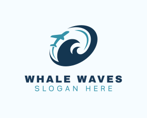 Airplane Wave Tourism logo design