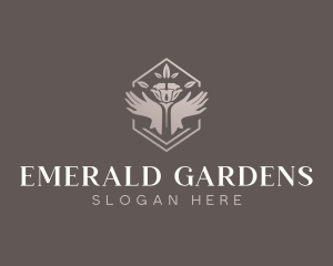 Flower Wedding Event logo design