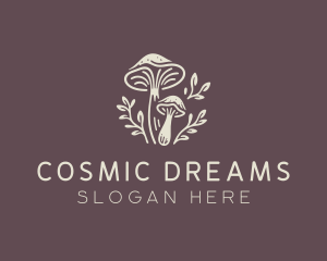 Psychedelic - Mushroom Forest Plant logo design