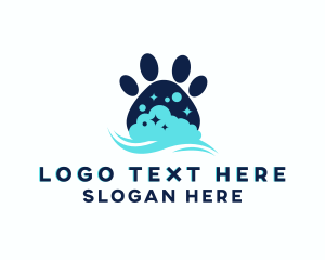 Paw - Pet Paw Bath logo design