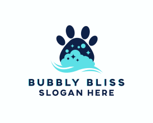 Pet Paw Bath logo design