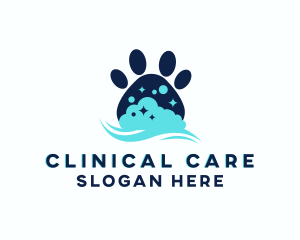 Pet Paw Bath logo design