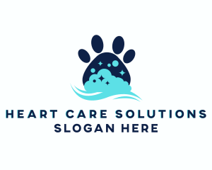 Pet Paw Bath logo design