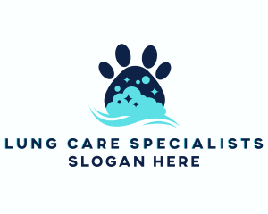 Pet Paw Bath logo design