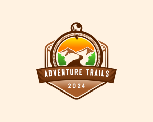 Mountain Compass Adventure logo design