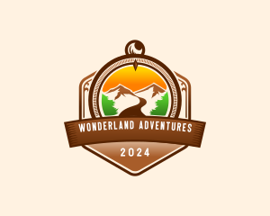 Mountain Compass Adventure logo design