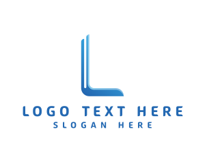 Gradient - Modern Digital Letter L logo design