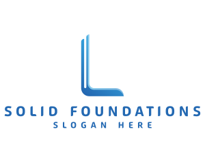 Modern Digital Letter L Logo