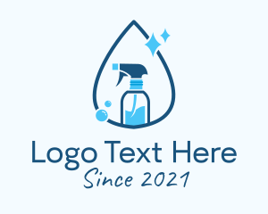 Spray - Water Droplet Spray logo design